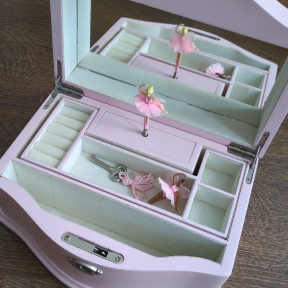 Pink Ballerina Jewelry Box
